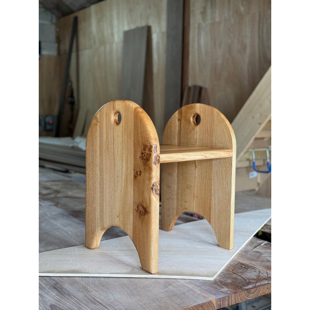Kyoto Stool in Oak by Fosfeen For Sale - Image 6 of 6