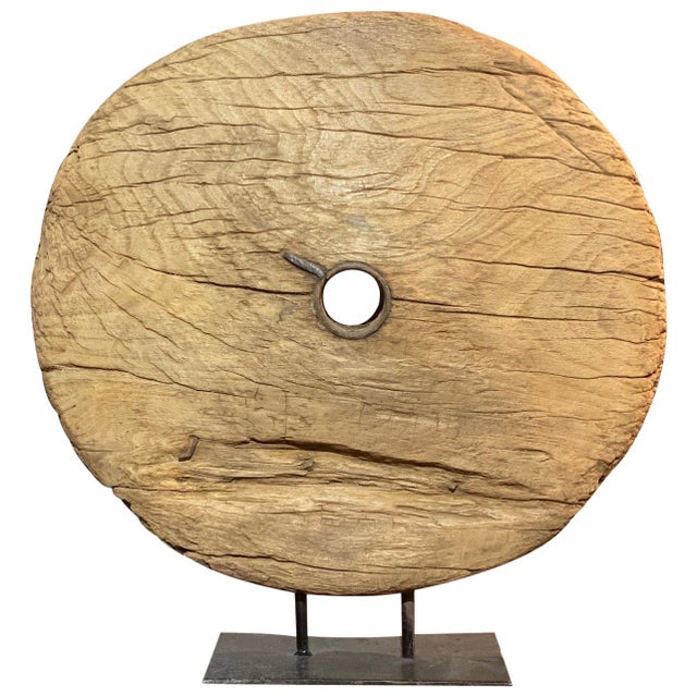 Ancient Wooden Cart Wheel Objet d'art, circa 1890 | Chairish