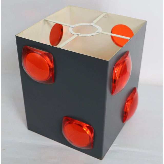 Mid Century Jeweled Shade Possibly Lightolier After Sarfatti For Sale - Image 12 of 12