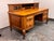 Traditional Oak Executive Desk, Vintage For Sale - Image 3 of 12