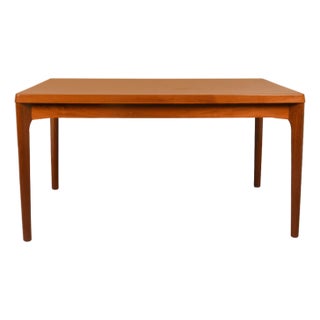 Mid 20th Century Danish Modern Teak Extendable Dining Table Vejle Stole Møbelfabrik For Sale