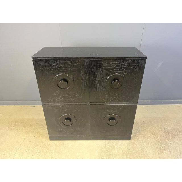 1970s Brutalist Black Bar Cabinet, 1970s For Sale - Image 5 of 12