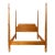 Pine Rustic Vintage Bed and Post For Sale
