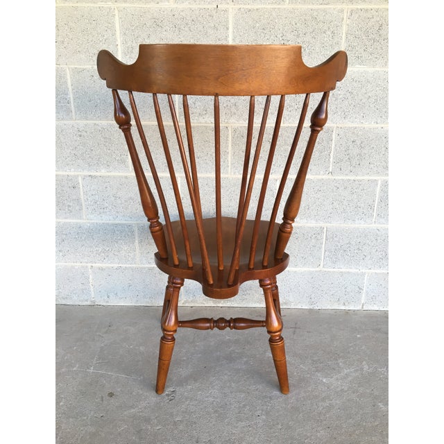 Ethan Allen Windsor Brace Back Side Chairs (14-6072) - Set of 4 For Sale - Image 10 of 10
