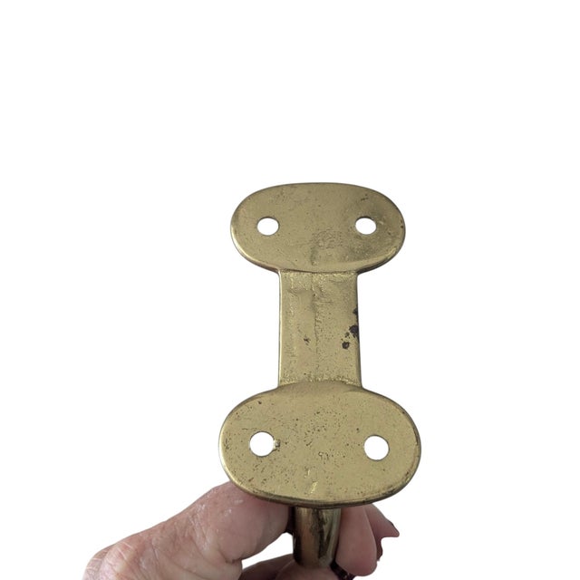 Large Scale Solid Brass Horse Tack Hooks- A Pair For Sale - Image 18 of 18