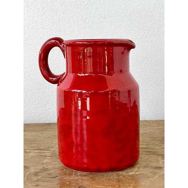 Vintage 1960s Italian Glazed Ceramic Pitcher For Sale - Image 12 of 12
