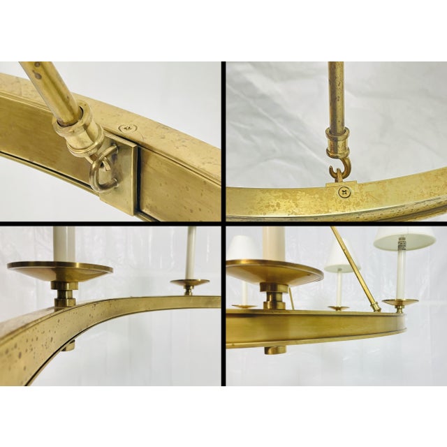 Vintage Chapman & Myers "Launceton" Brass Chandelier for Visual Comfort For Sale - Image 16 of 18