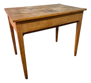 Late 18th Century Primitive Farmhouse Tavern Utility Table With Drawer