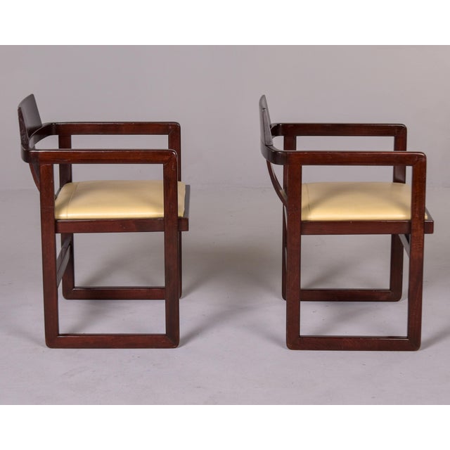 Italian Mid Century Asian Style Armchairs - Set of Four For Sale - Image 11 of 12