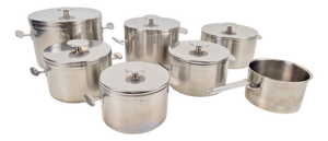 Vintage Dutch Cookware by Dick Simonis for Gero Zilmeta, 1960s, Set of 7