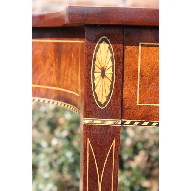 1990s Stickley Flame Mahogany Consoles—A Pair For Sale - Image 5 of 18