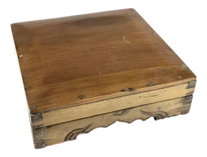 Antique Asian Treasure Wooden Box