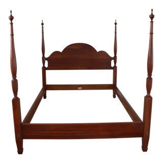 Ethan Allen Cherry Queen Poster Bed For Sale
