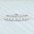 2020s New 0.46ctw Diamond Eternity Ring 14k White Gold Size 6 Wedding Stackable Band For Sale - Image 5 of 7