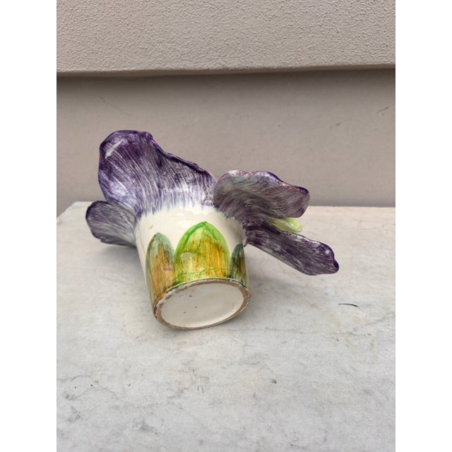 Ceramic Majolica Violet Cache Pot Delphin Massier Circa 1890 For Sale - Image 7 of 8