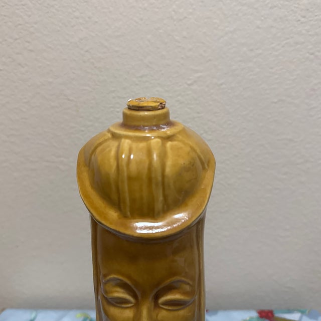 Mid-Century Modern Vintage Mid-Century Modern Old Crow Ceramic Chessmen Decanter For Sale - Image 3 of 7