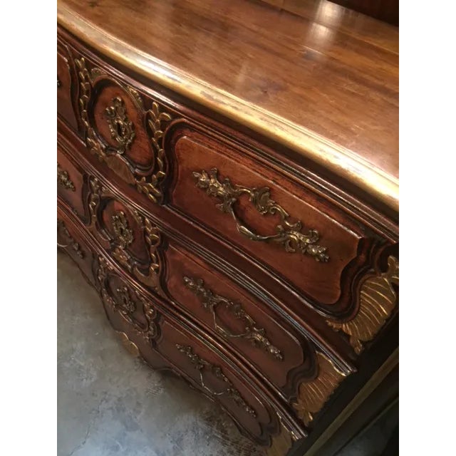 18th Century French Walnut Carved Commode For Sale - Image 9 of 12