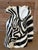 Ceramic Vintage Regency Ceramic Glazed Zebra Head Vase For Sale - Image 7 of 10