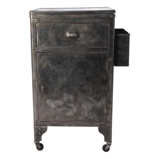 Early 20th Century Industrial Steel Cabinet For Sale