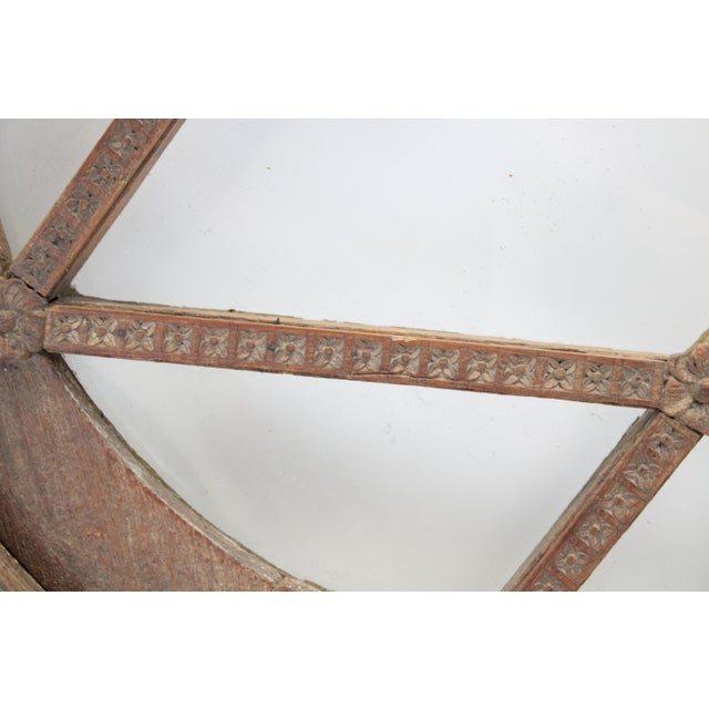 Wood Wood Window With Diamond Flowerette For Sale - Image 7 of 10