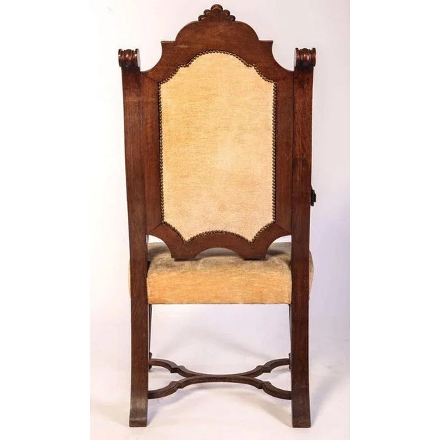 Italian Renaissance Revival Chairs and Armchairs, Set of 8 For Sale - Image 11 of 13