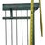 Vintage Style Distressed Green Wrought Iron Two Piece Bakers Rack with Faux Stone Top and Glass Shelves. This striking...