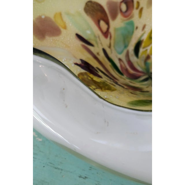 Glass Vintage Italian Murano Bowl For Sale - Image 7 of 12