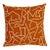 Schumacher x Hadiya Williams Tangent Print 18" Pillow in Saffron For Sale