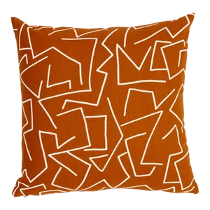 Schumacher x Hadiya Williams Tangent Print 18" Pillow in Saffron