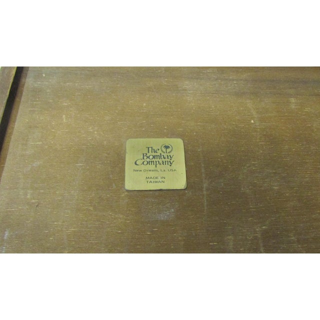 Extra Large Vintage Bombay Company Wooden Serving Tray For Sale - Image 10 of 11