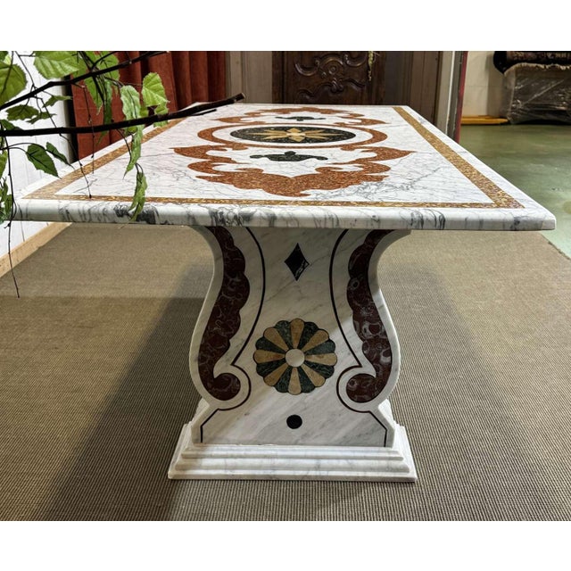 Vintage Italian Marble Dining Table, 1970s For Sale - Image 10 of 13