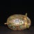 Gilt Cloisonne Pig Figurine, Hand Wire Inlaid Colorful Floral Motif, Chinoiserie Table Decor For Sale - Image 9 of 9