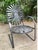Mediterranean Mid 20th Century Francois Carre Cantilever Rocker ~ Metallic Grey For Sale - Image 3 of 3