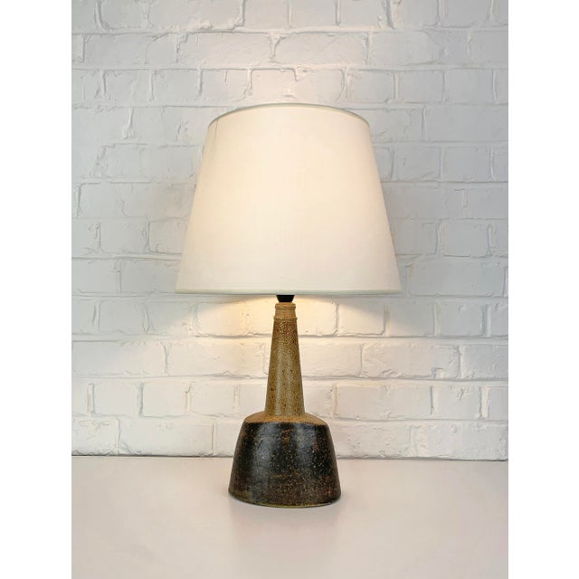 Mid-Century Modern Oval Ceramic Table Lamp by Nils Kähler for Hak, 1960s For Sale - Image 3 of 16