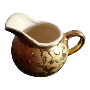 Vintage Weeping Gold Creamer