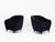 Brutalist Mod. Shell Chairs in Deep Blue Velvet by Gio Ponti for Case E Giardini, Italy, 1950, Set of 2 For Sale - Image 3 of 16