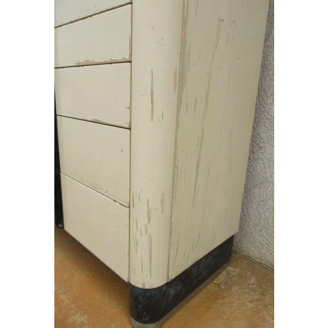 Art Deco 1940s Art deco Dental Cabinet Industrial Medical Chest Dresser American Cab Co For Sale - Image 3 of 13