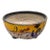 Vintage Studio Pottery Crackle-Glazed Bowl With Cobalt Decoration, Postmodern Influence For Sale