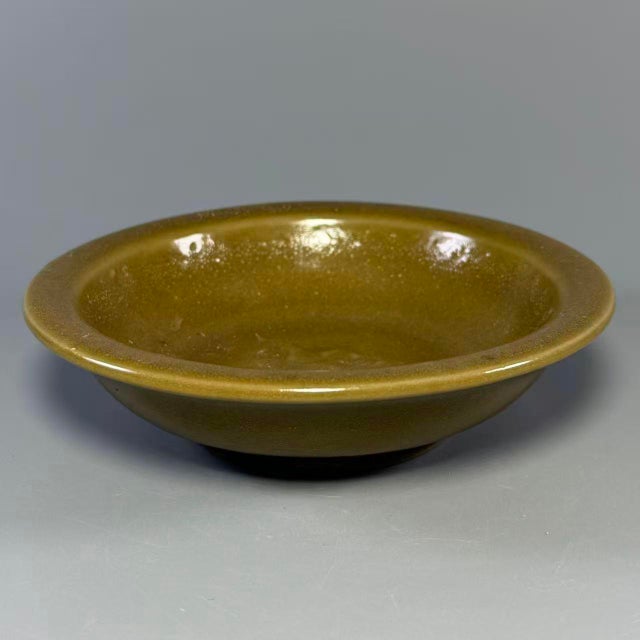 Chinese Vintage Chinese Longquan Celadon Glazed Shallow Bowl With Incised Decoration For Sale - Image 3 of 6