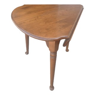 Vintage Ethan Allen Heirloom Maple Tripod Side Table For Sale