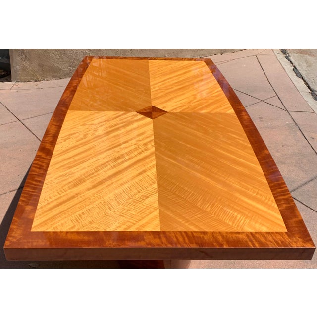 Art Deco Style Wood Dining Table For Sale - Image 15 of 15