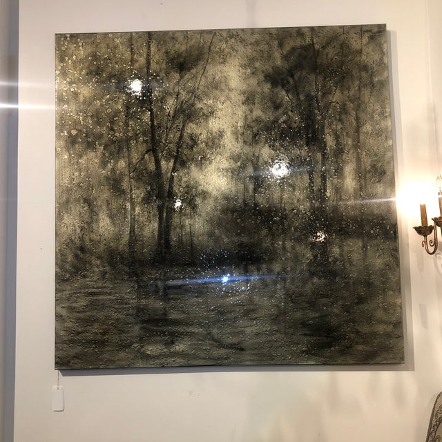 Asian 1990s "Landscape Dream" Oil Painting by Raissa For Sale - Image 3 of 10