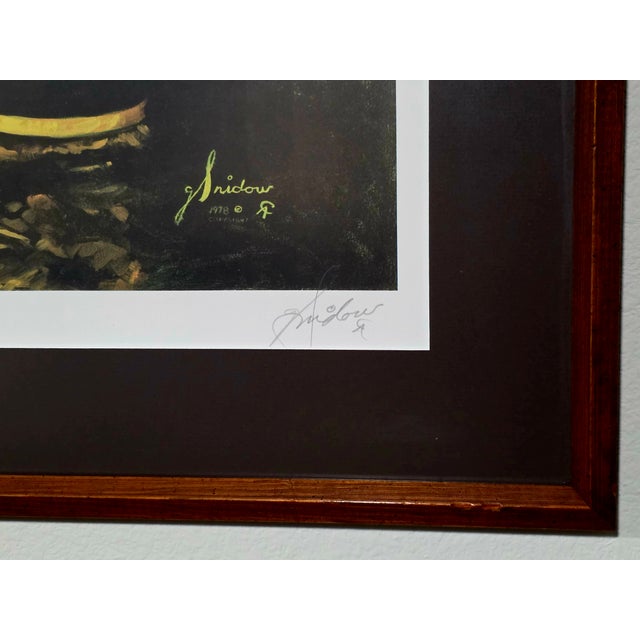 1970s "A Remnant of Another Time" Lithograph. Signed and Numbered by Gordon E. Snidow. Limited Edition., Framed For Sale In Houston - Image 6 of 14