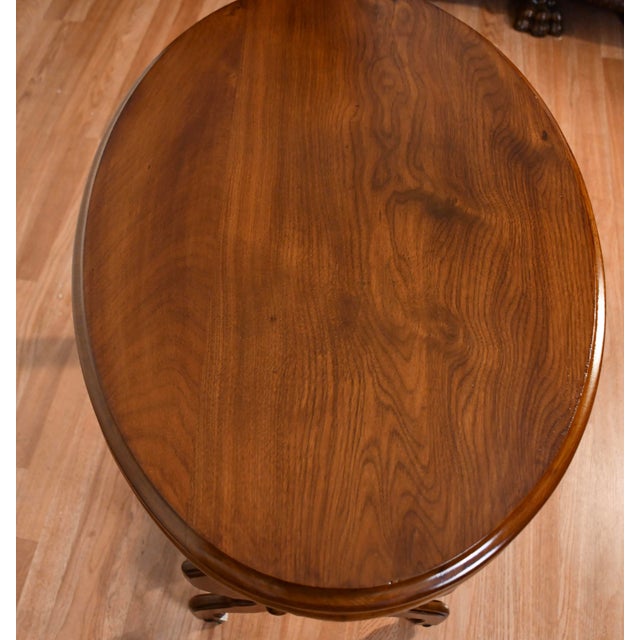1900s Antique Victorian Eastlake Walnut Side Table / End Table Accent Table For Sale - Image 12 of 14