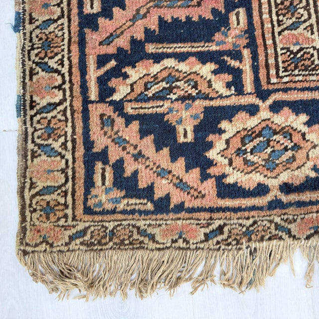 Vintage Room Size Heriz Wool Rug For Sale In New York - Image 6 of 11