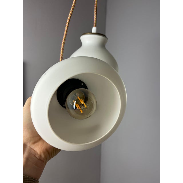 White Glass Pendant Lamp from Holmegaard For Sale - Image 6 of 11