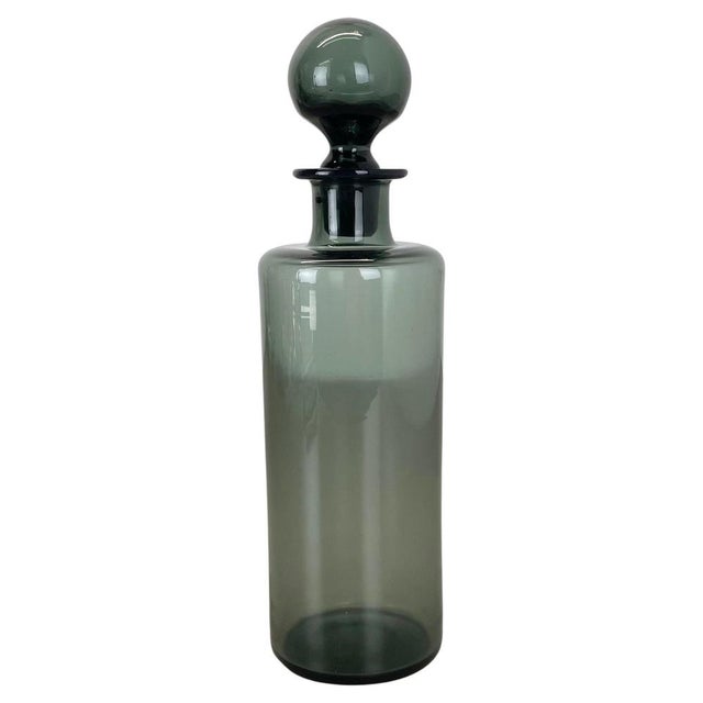 Green Glass Decanter attributed to Saara Hopea for Nuutajärvi Notsjö, Finland, 1970s For Sale - Image 18 of 18