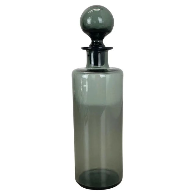 Green Glass Decanter by Saara Hopea for Nuutajärvi Notsjö, Finland, 1970s For Sale - Image 18 of 18