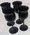 Vintage Onyx Black Goblets- Set of Four For Sale - Image 6 of 10