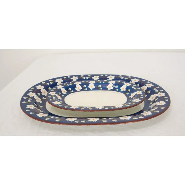 Pair of 19th Century Oval Wedgwood Pearlware Platters For Sale - Image 4 of 7